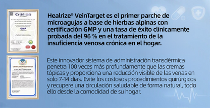 🇲🇽👨‍⚕️👍✅Healrize® Parche Microneedle VeinTarget🎖️Alivio Instantáneo, Resultados a Largo Plazo 🎖️