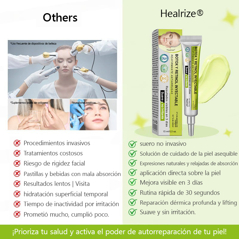 🎖️🎖️🎖️ Hecho y enviado desde México 💫 Healrize® Botox & Vita-A Retinol Shot Crema Lifting Reafirmante Antiarrugas 🔥 ¡Último día de promoción — 70% DE DESCUENTO! 🇲🇽