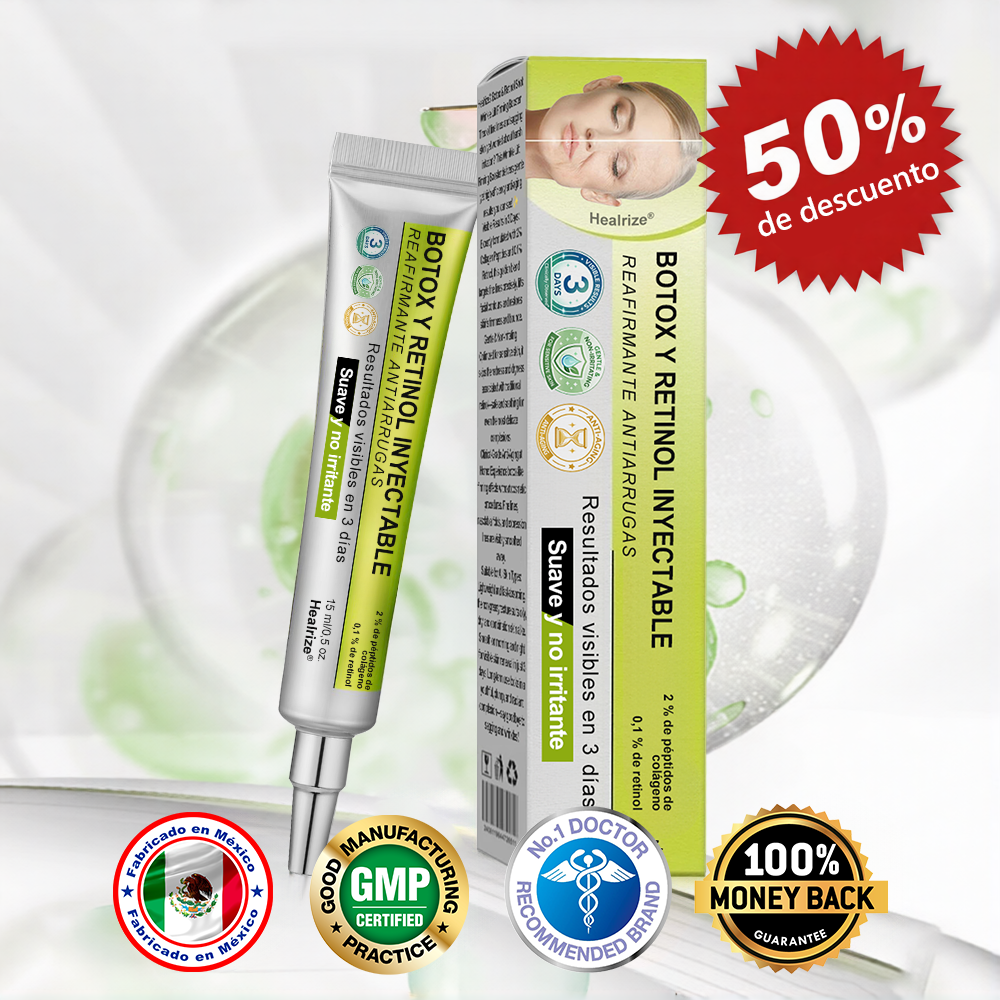 🎖️🎖️🎖️ Hecho y enviado desde México 💫 Healrize® Botox & Vita-A Retinol Shot Crema Lifting Reafirmante Antiarrugas 🔥 ¡Último día de promoción — 70% DE DESCUENTO! 🇲🇽